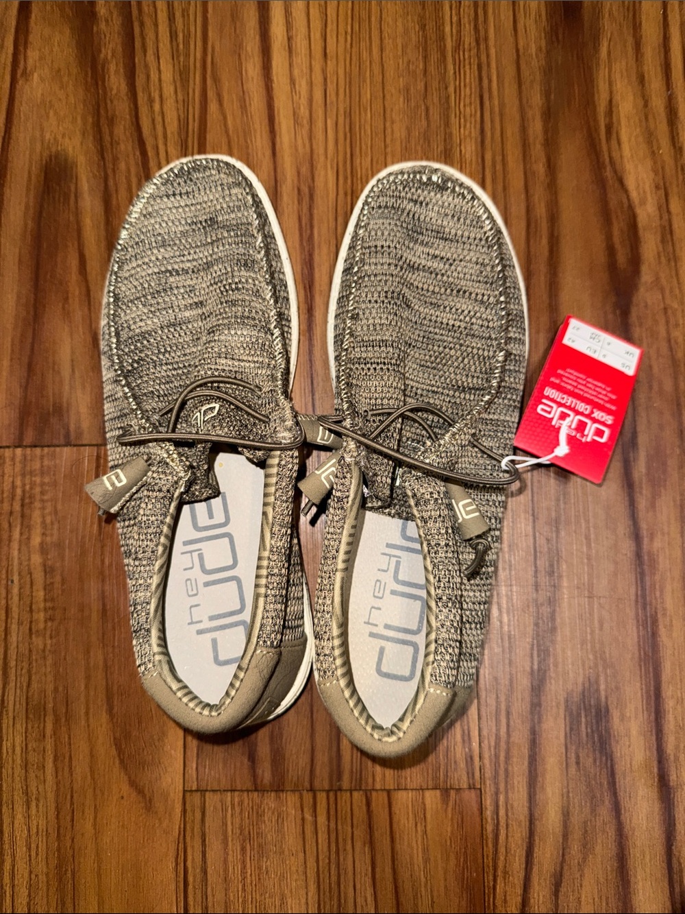 Hey Dude Wally Knit Slip-On Shoes - Taupe Knit